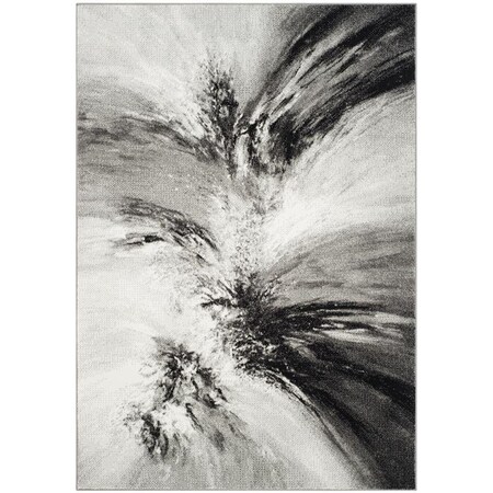 Flowers First 8 x 10 ft. Glacier Power Loomed Area Rug, Grey & Multi Color - Large Rectangle FL1889468